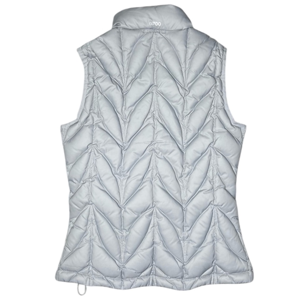 EDDIE BAUER Down Puffer Vest in Light Gray Size Small — EB700 Down Rating — WOW! - Picture 4 of 12